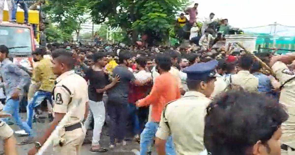 Stampede breaks out among cricket fans purchasing tickets for IND-AUS match in Hyderabad